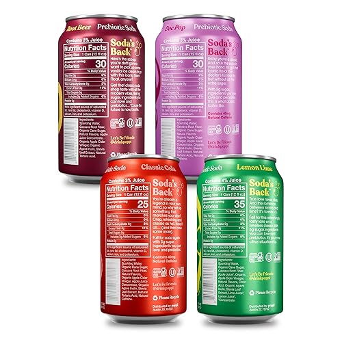 Miniatura 33 de POPPI - Soda prebiótica con beneficios para la salud intestinal e inmunidad, con vinagre de sidra de manzana, agua con gas y jugo, baja en azúcar