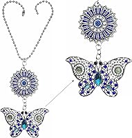 Vista 1 de LUCKBOOSTIUM Car Charm Evil Eye Keychain & Protection, Evil Eye Car Hanging Ornament, Home and Rear View Mirror Accessories