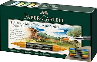 ESTOJO COM CANETAS ARTÍSTICAS AQUARELÁVEIS ALBRECHT DÜRER 5 TONS DA NATUREZA