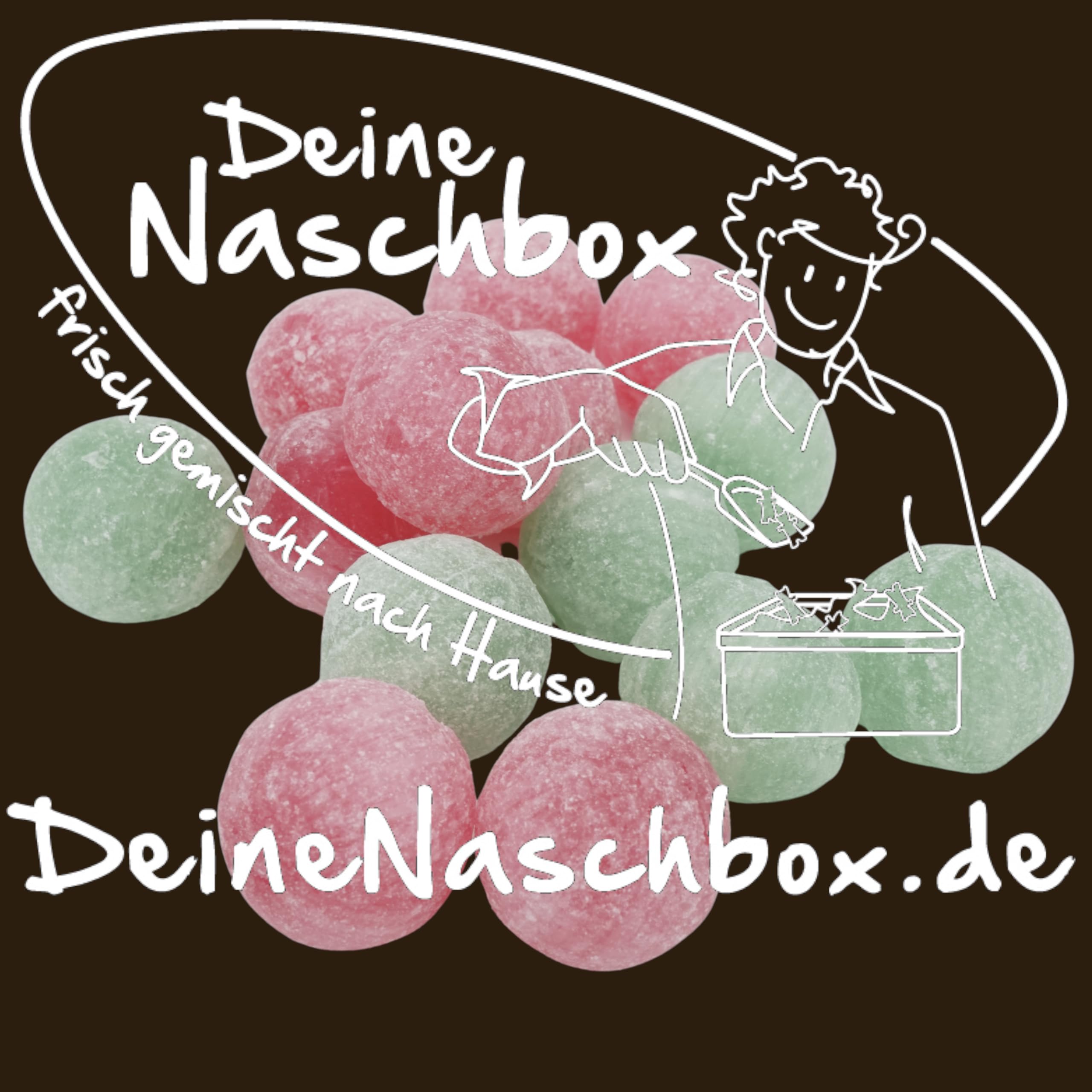 Deine Naschbox | Saure Bonbon Kugeln | 3kg Mega Pot | XXL Großpackung für Party, Candybar & als Geschenk - 2 Sorten Mix - Erdbeere & Apfel