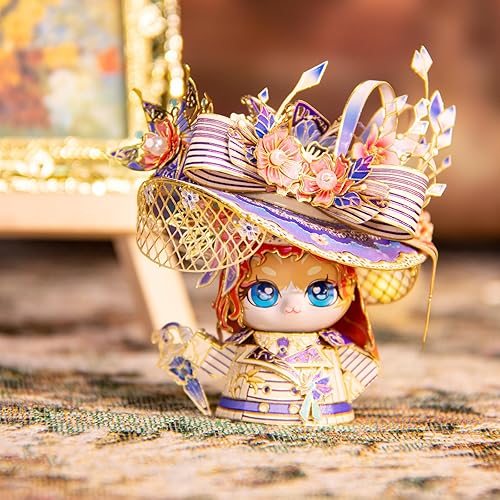 Miniatura 5 de MU Rompecabezas de metal 3D para adultos, gatito rosa, kit de modelo de barco Titanic, construcción en miniatura, regalo de amor, decoración del