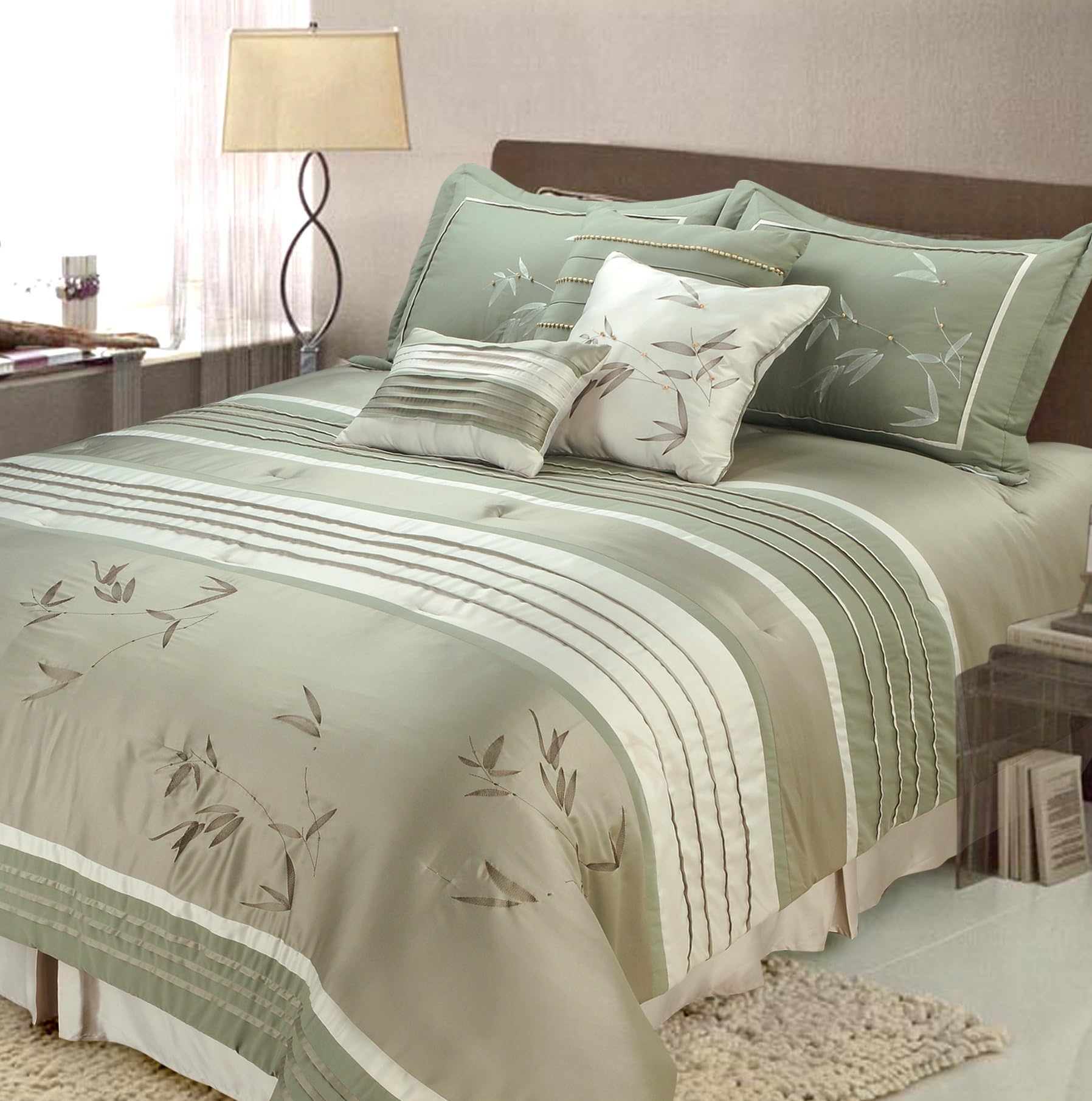 Jenny George Designs 7-Piece Sansai Comforter Set, California King