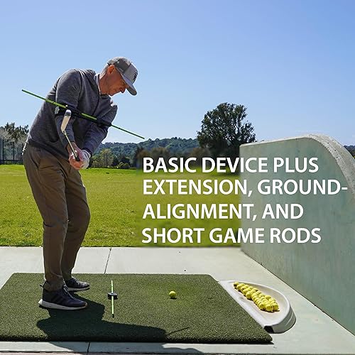 Miniatura 2 de SWINGALIGN Entrenador de swing de golf, paquete de alineación de columpio, ayudas de entrenamiento de golf para una mejora rápida y garantizada. Más