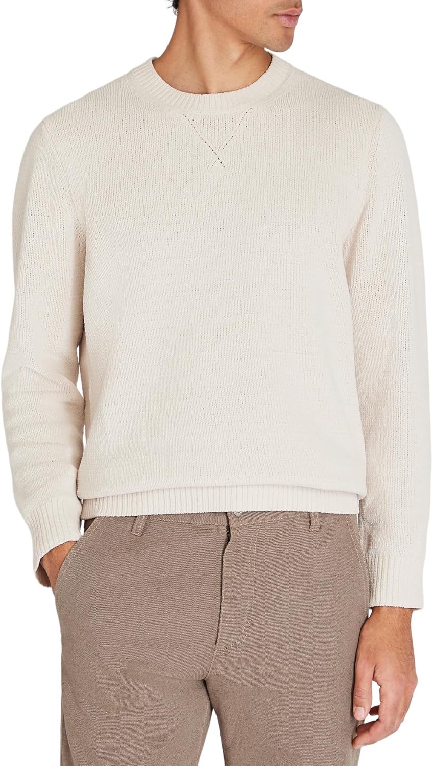 CLUB MONACO Men's Statement Crew, White