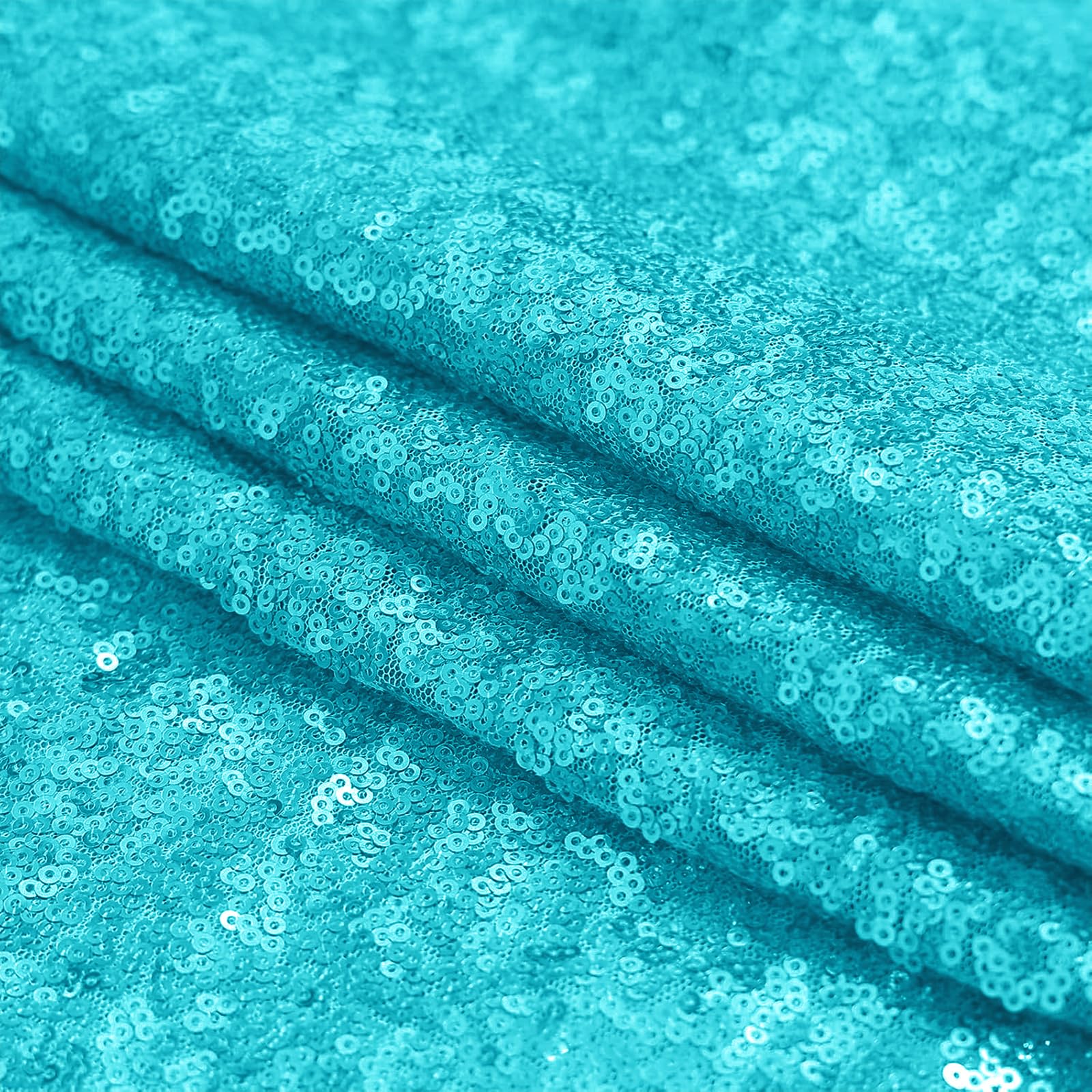 Sugargirl Turkusowe cekinowe tło zasłona 4 panele 62 x 20 cm brokatowe turkusowe tło zasłony błyszczące fotografia tło na imprezę ślub urodziny dekoracja ścienna