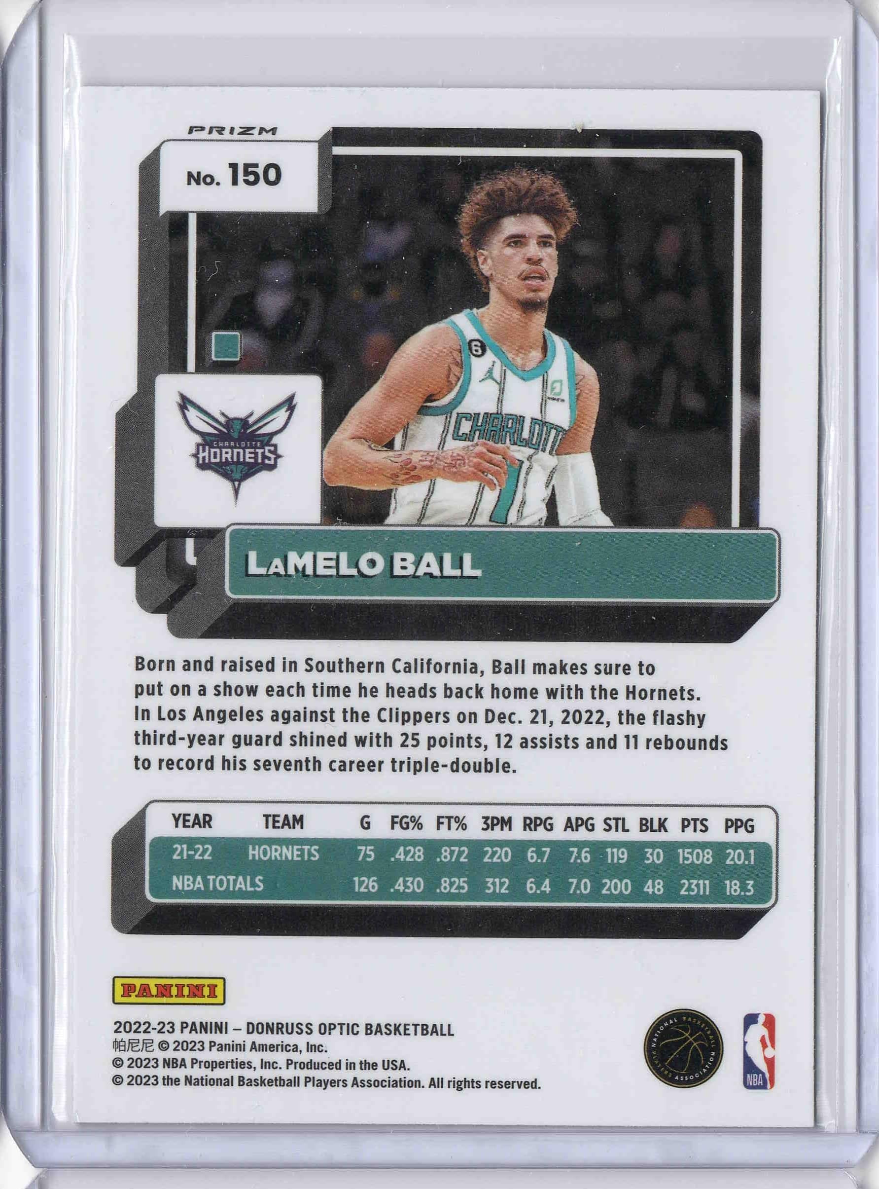 NBAカード ラメロ・ボール サイン R114207565 セール アウ