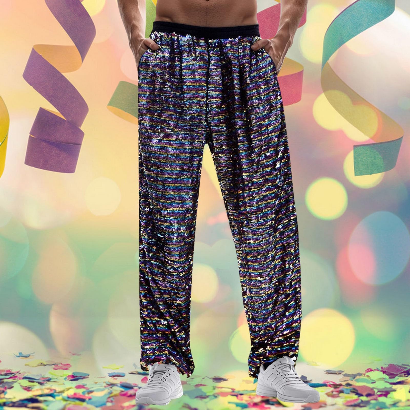 Jogginghose Herren Baggy Sweatpants Schnelltrocknend Trainingshose Joggen Laufhose Kordelzug Elastisch Reißverschluss Taschen