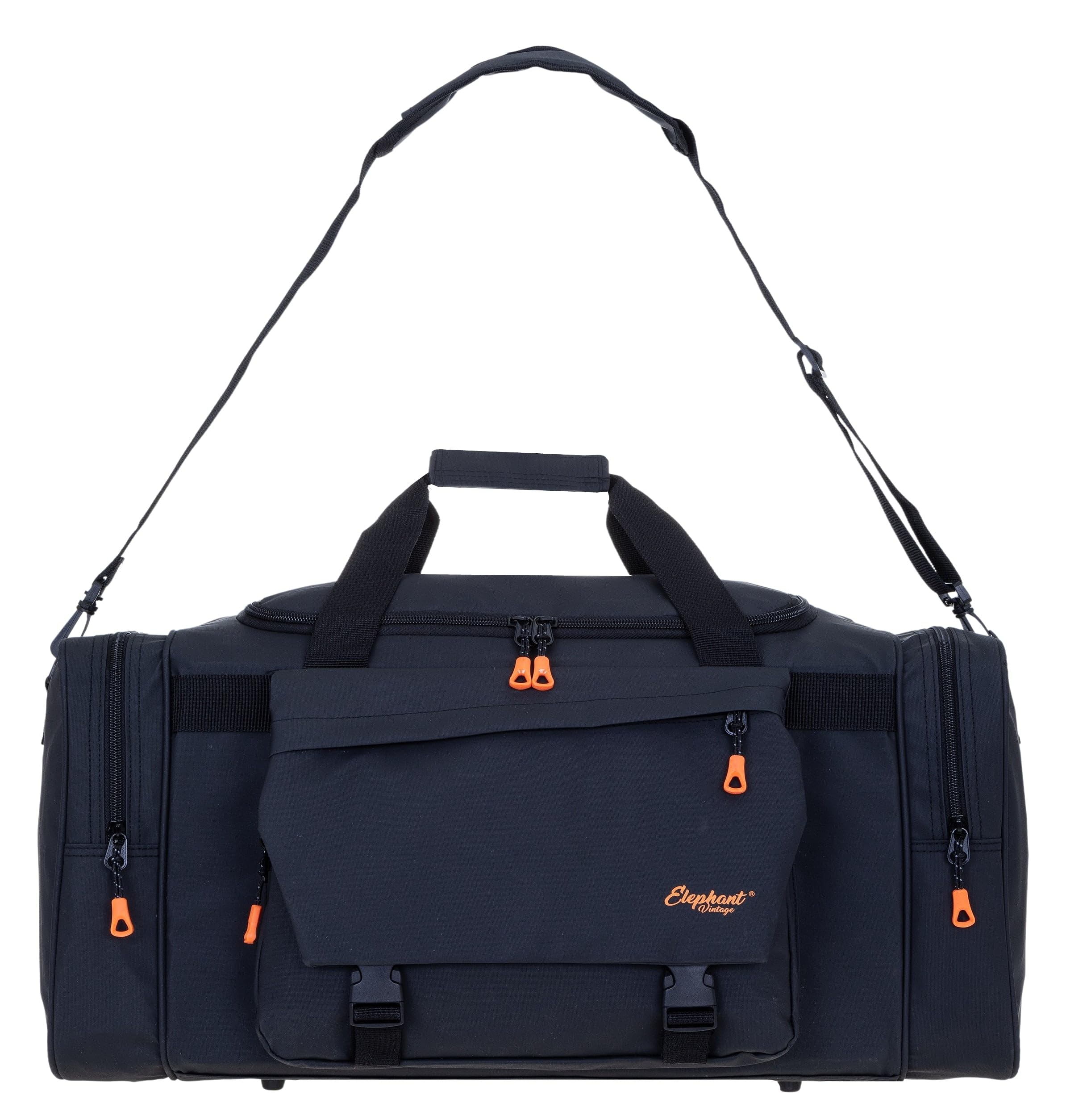 Elephant Sporttasche Reisetasche Saunatasche Herren Damen aus Plane Tour 68 cm mit Yogamatte-Halterung Bag Sport Fitness Sauna Tasche Gymbag sehr groß 1306 XL + Trinkflasche