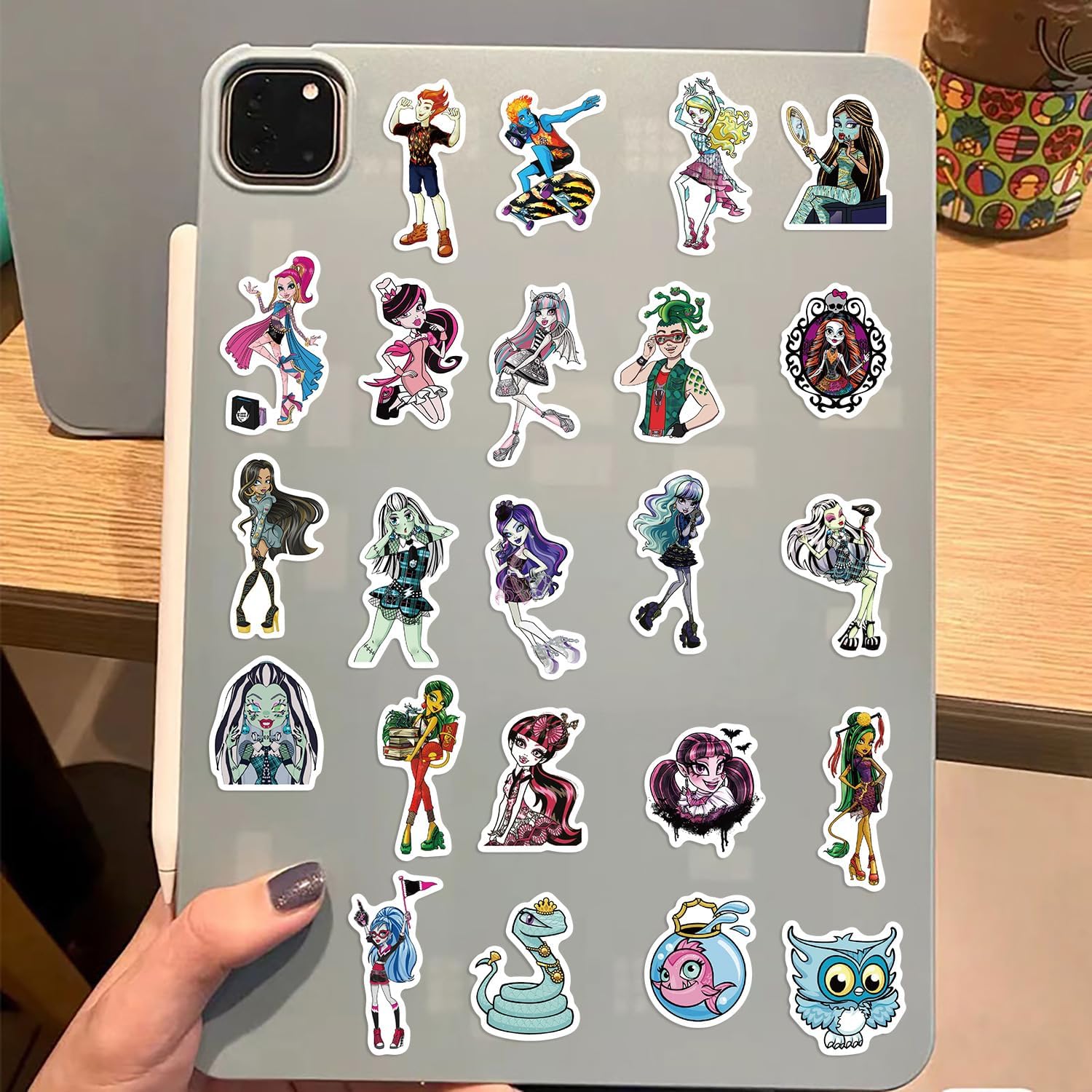 70pcs Cartoon Monster-High Stickers,Vinyl Waterproof Sticker Decals for Water Bottle, Laptop, Phone, Scrapbooking, Journaling for Adults - Image 5