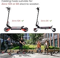 Vista 3 de Gancho plegable Scooer Parte de aleación de aluminio Gancho Set Scooter Accesorios para Zero 10X 8X Speedual Scooter eléctrico