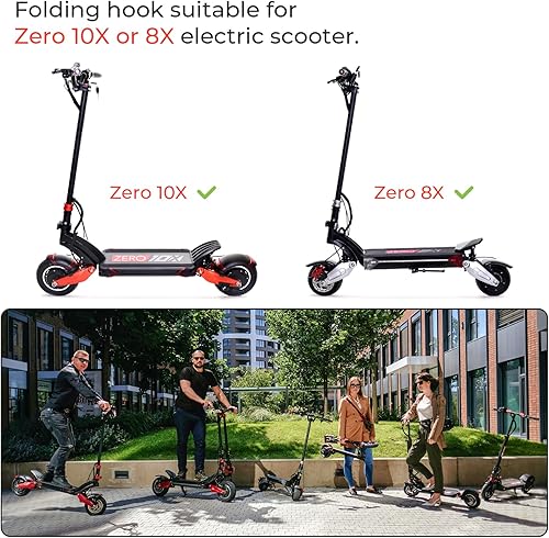 Miniatura 3 de LUCK4U Juego de ganchos plegables de aleación de aluminio, accesorios para scooer Zero 10X 8X Speedual Scooter eléctrico