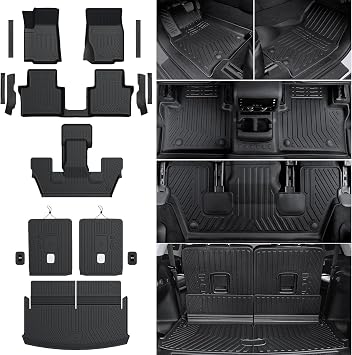 Floor Mats for Jeep Grand Cherokee L 6 Seats 2026 2021-2025