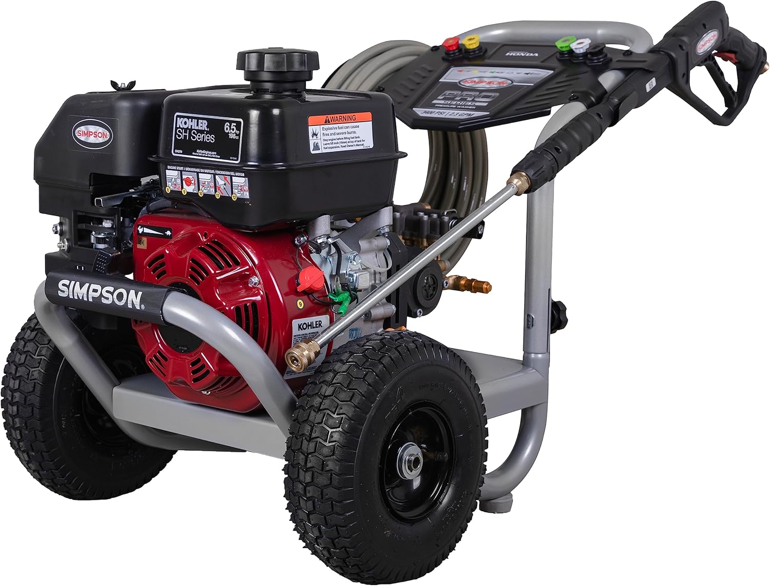 Amazon.com : Simpson Cleaning 3500 PSI Gas Pressure Washer, 2.5 GPM ...