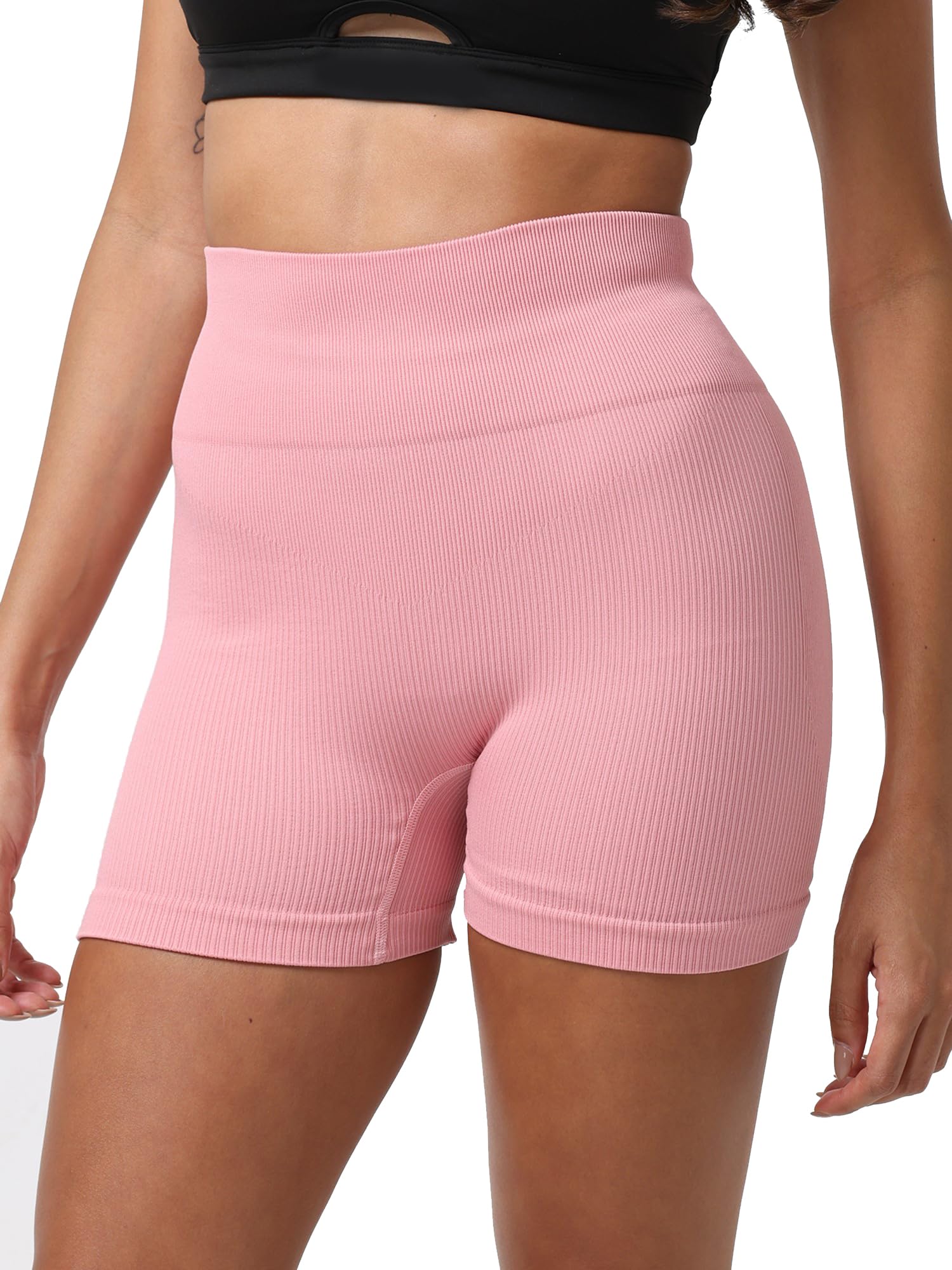 chkokko Women High Waisted Gym Biker Shorts Seamless Buttery Soft Workout Cycling Sports Yoga Fitness Running Hot Pants Dry Fit Gear Activewear Apparel-picture-45