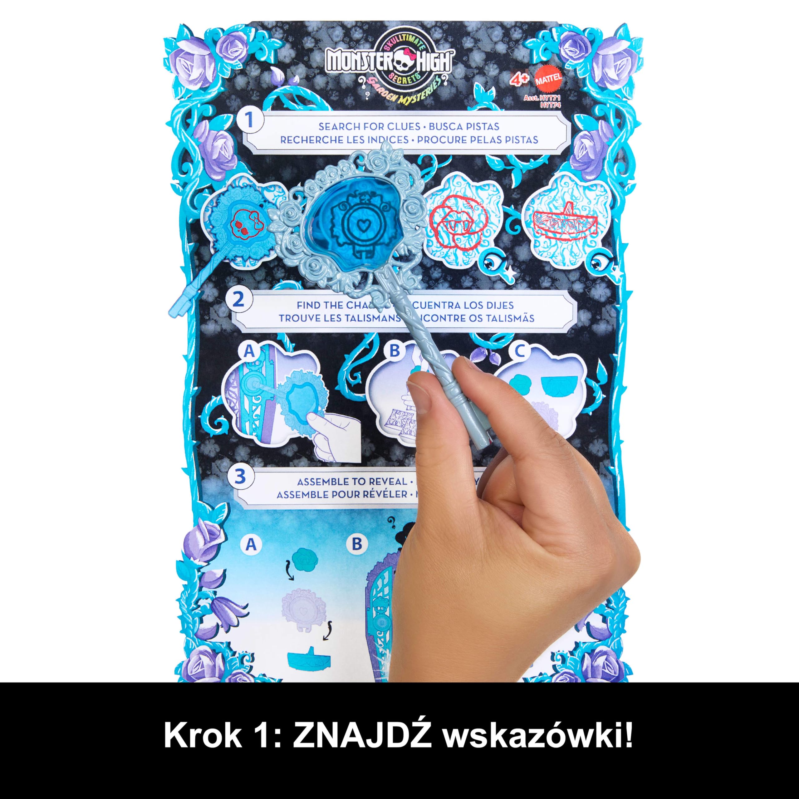 Monster High Straszysekrety Twyla Seria 5 Ogrodowe zagadki Zestaw lalka, szafa i ponad 19 niespodzianek, w tym ubranka dla lalki i akcesoria, HYT74