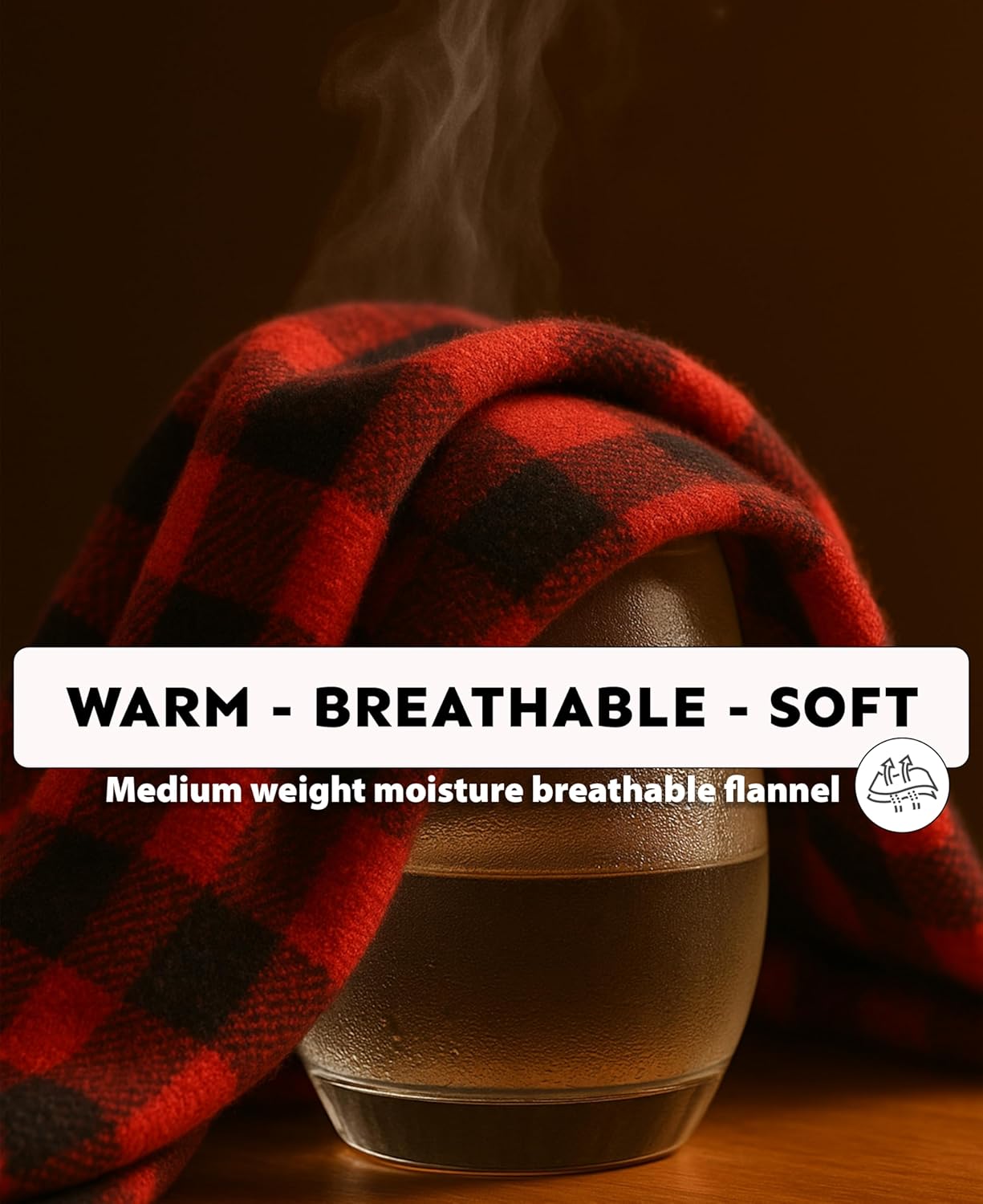 Andrew Scott Men's 4 Pack Cotton Flannel Super Soft Woven Boxer Shorts - Image 5