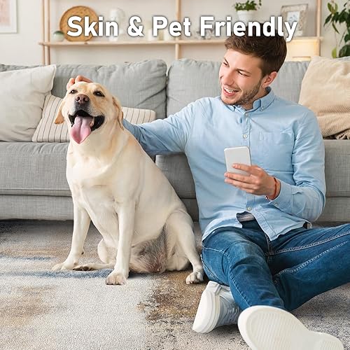 Miniatura 5 de OMERAI Alfombra lavable de 5 x 7 pies, abstracta, lavable a máquina, ultrafina, antideslizante, resistente a las manchas, moderna alfombra para