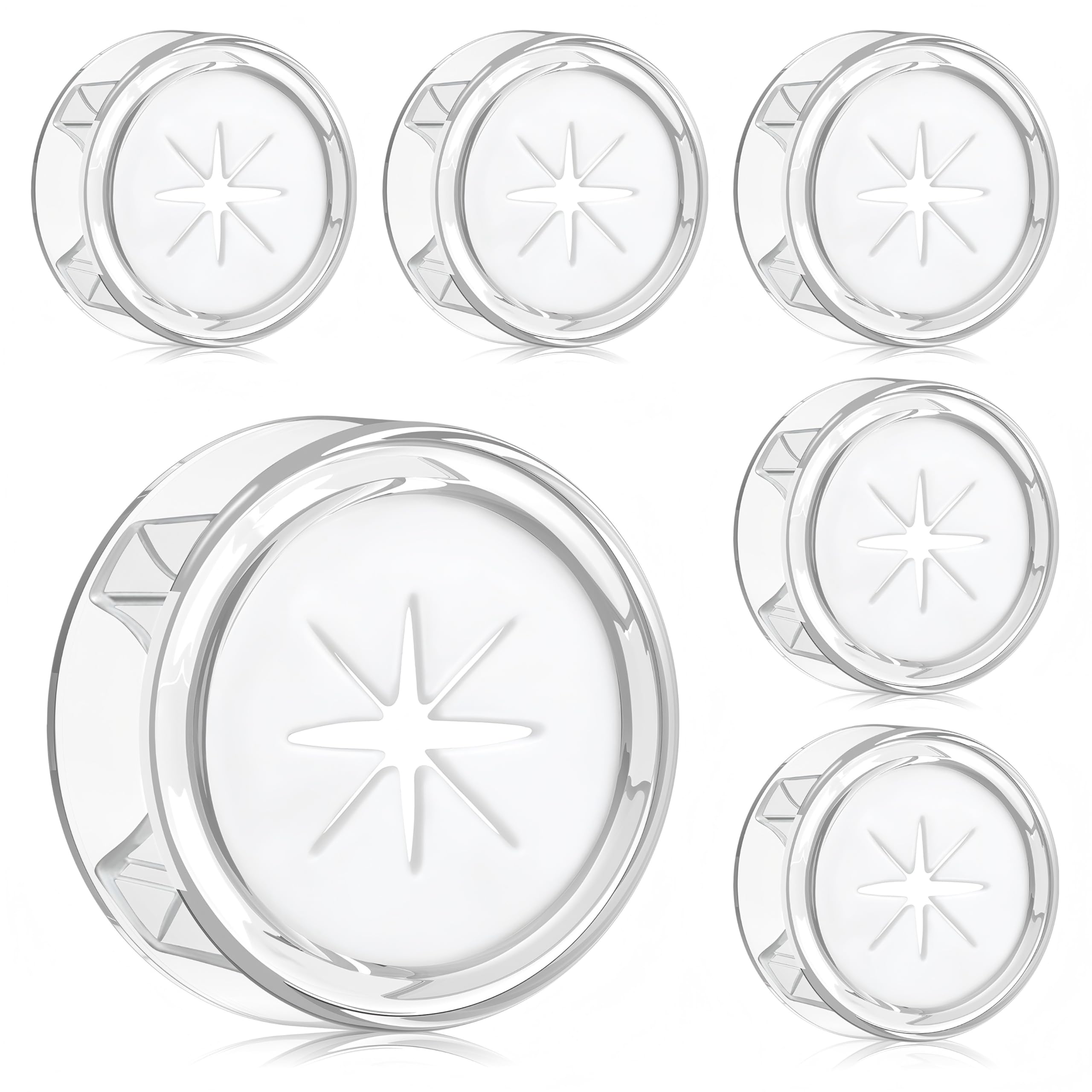 Alyvisun 6Pcs Aesthetic Self-Adhesive Towel Hooks for Bathrooms, Push in Suction Round Tea Towel Holders for Kitchens, Multifunctional Stick on Towel Holder, No Drilling