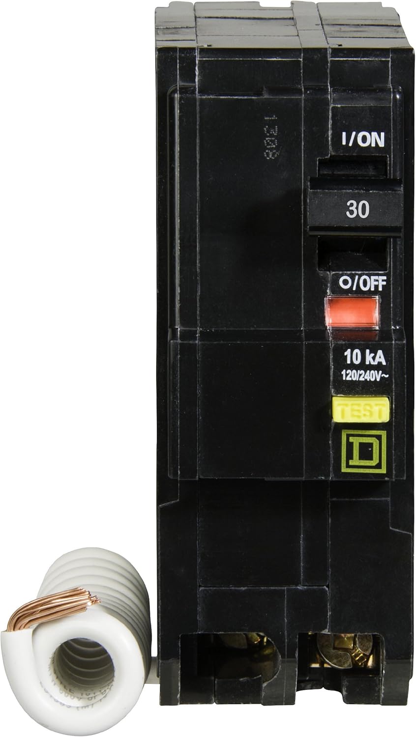 Featured Product Square D - QO230GFICP QO Circuit Breaker, 30-Amp, 120/240V, 2-Pole, GFCI, Plug-In Mount
