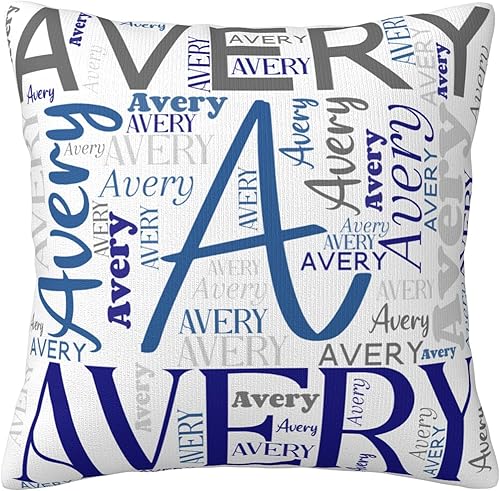 Funda de almohada personalizada con nombre, funda de almohada personalizada con inicial y nombre, funda de almohada de felpa con monograma