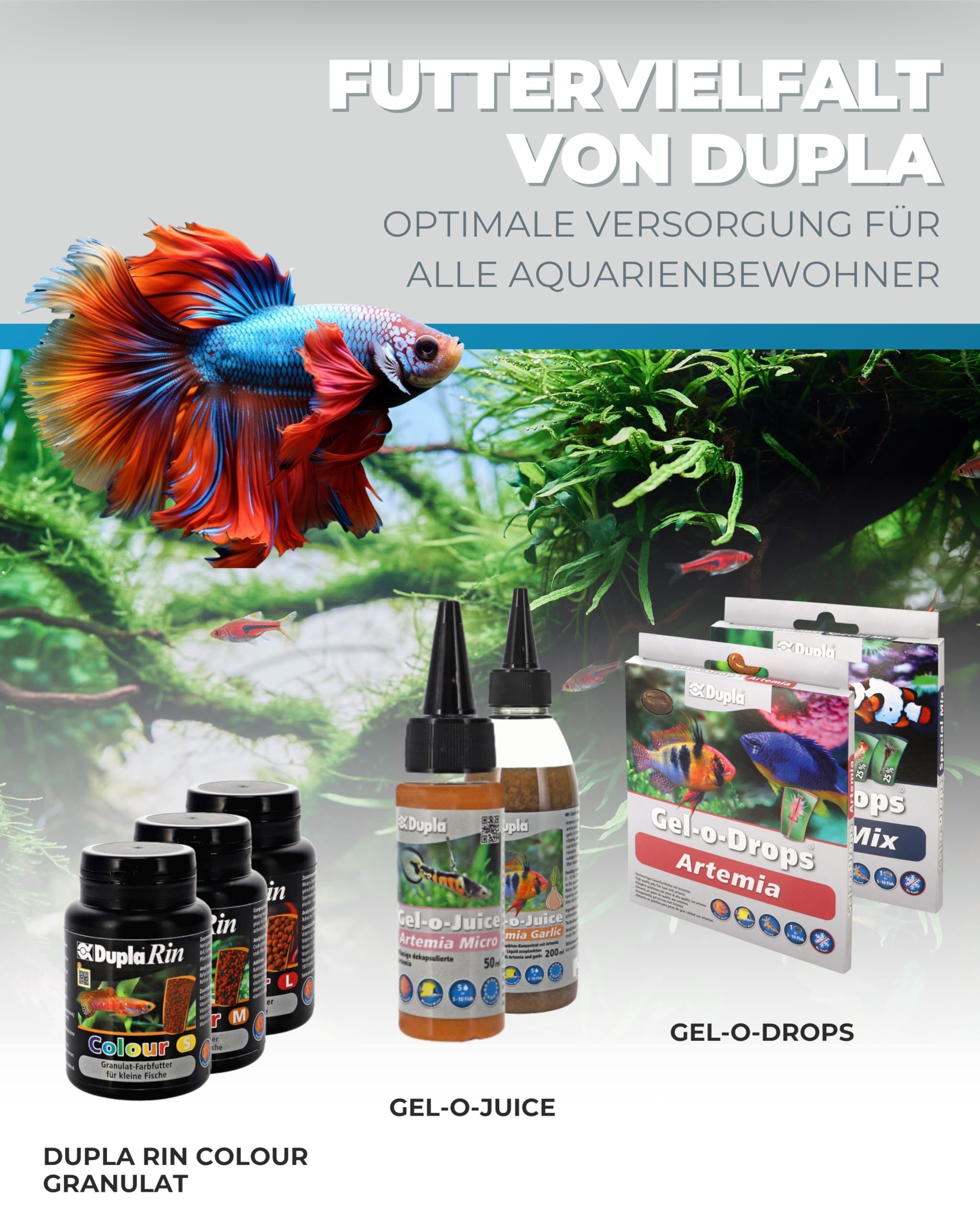Dupla DuplaRin Granulat Colour S I 500 g I farbverstärkendes Granulatfutter für kleine Süß- und Meerwasserfische I Zierfischfutter für Intensive Farben & gutes Wachstum I nährstoffreiches Fischfutter