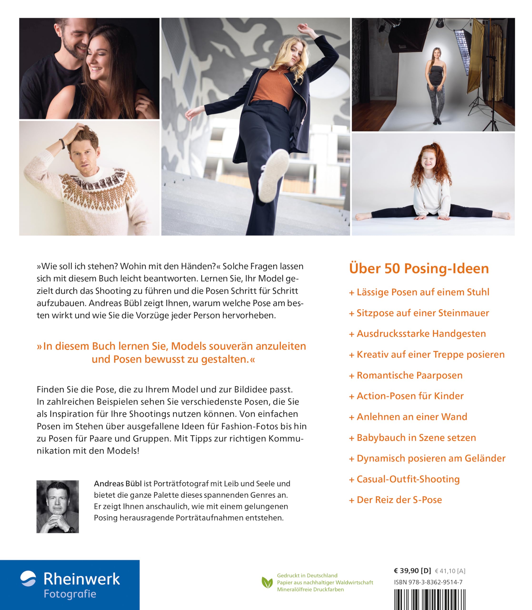 Posing: Das Handbuch für Fotograf*innen. Porträt-Ideen entwickeln und Models anleiten: Posen für Frauen, Männer, Paare, Kinder und Familien