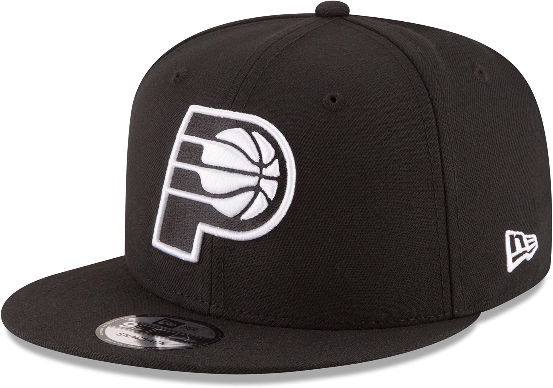 Men's NBA 9FIFTY BLACK WHITE SNAPBACK CAP, One Size