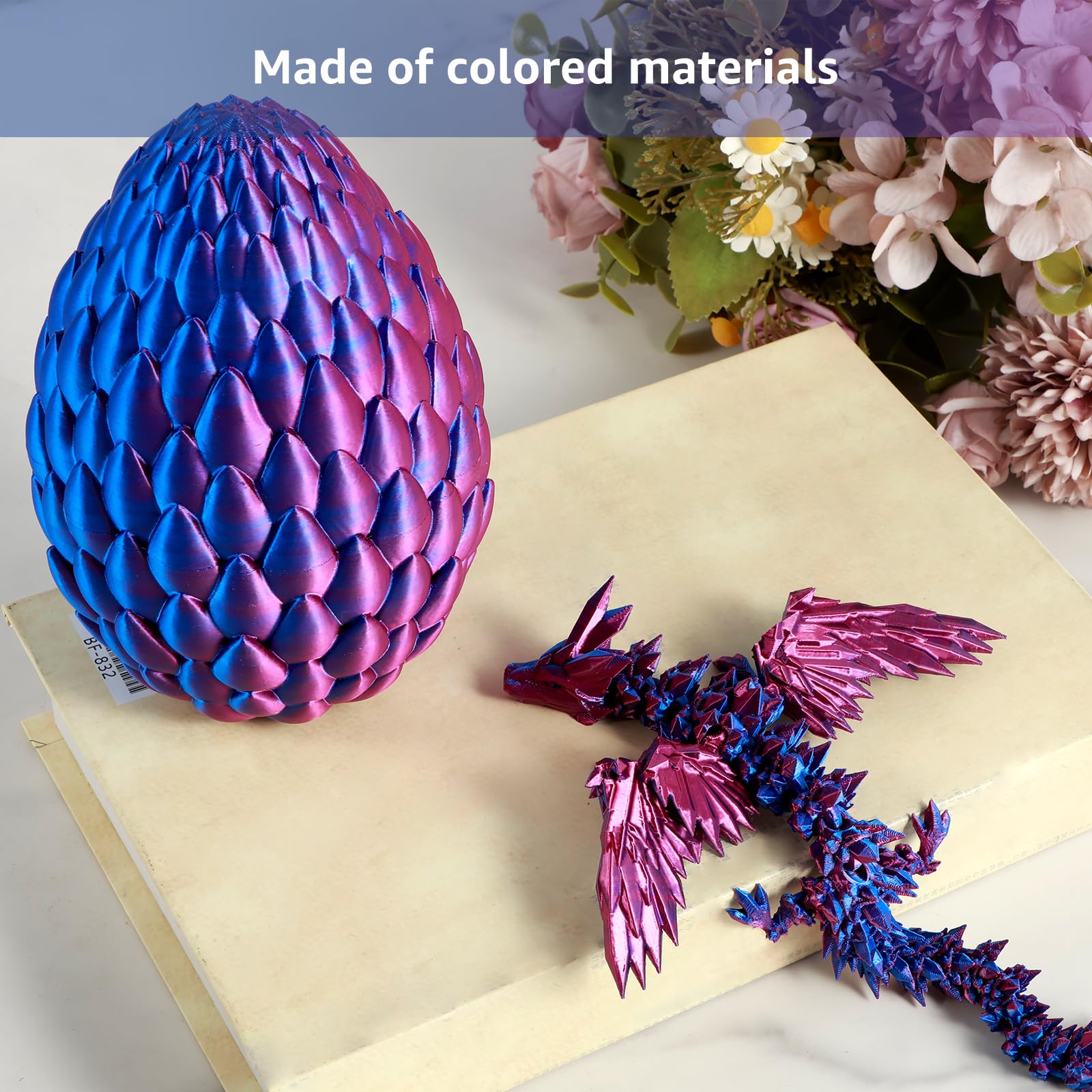Giocattolo di drago mobile articolato stampato in 3D personalizzato per