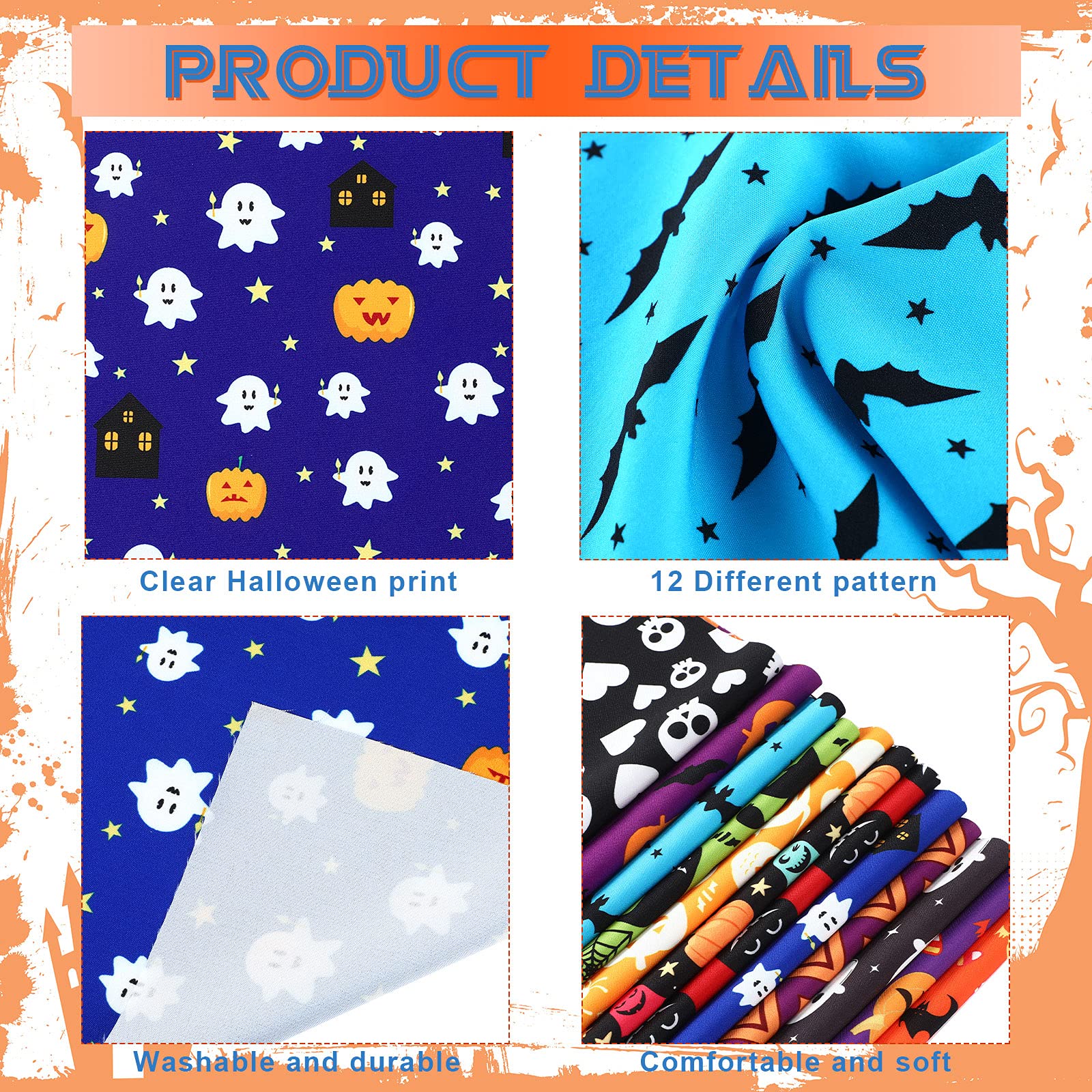 Dinosaur De Dessin Animé Et Tissu Imprimé De Coton De Renard Pour La Couture De Diy | Fruugo CH