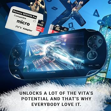 Skywin SD2Vita PS Vita Memory Card Adapter 1 Pack - Compatible with PS Vita 1000/2000 3.6 or PS Vita HENkaku System