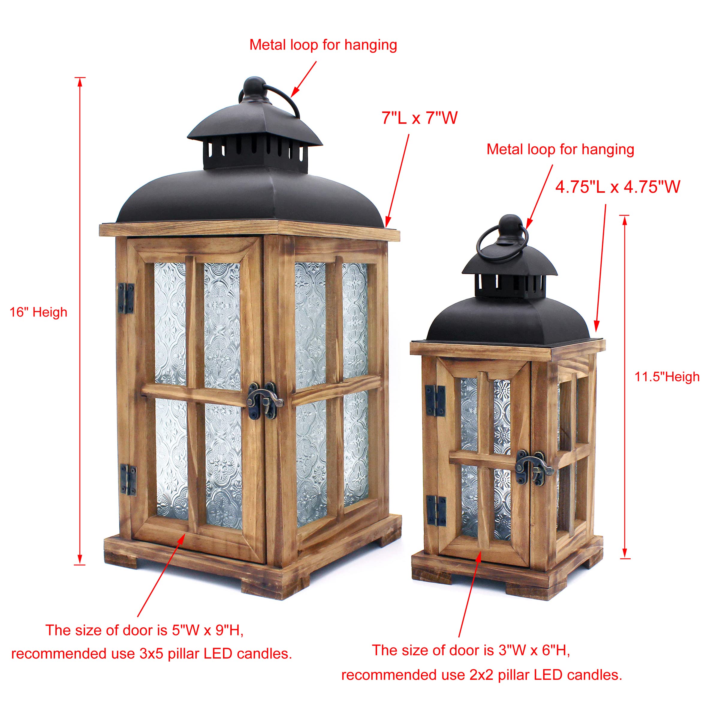 Amazon.com: CVHOMEDECO. Decorative Rustic Vintage Wood Candle