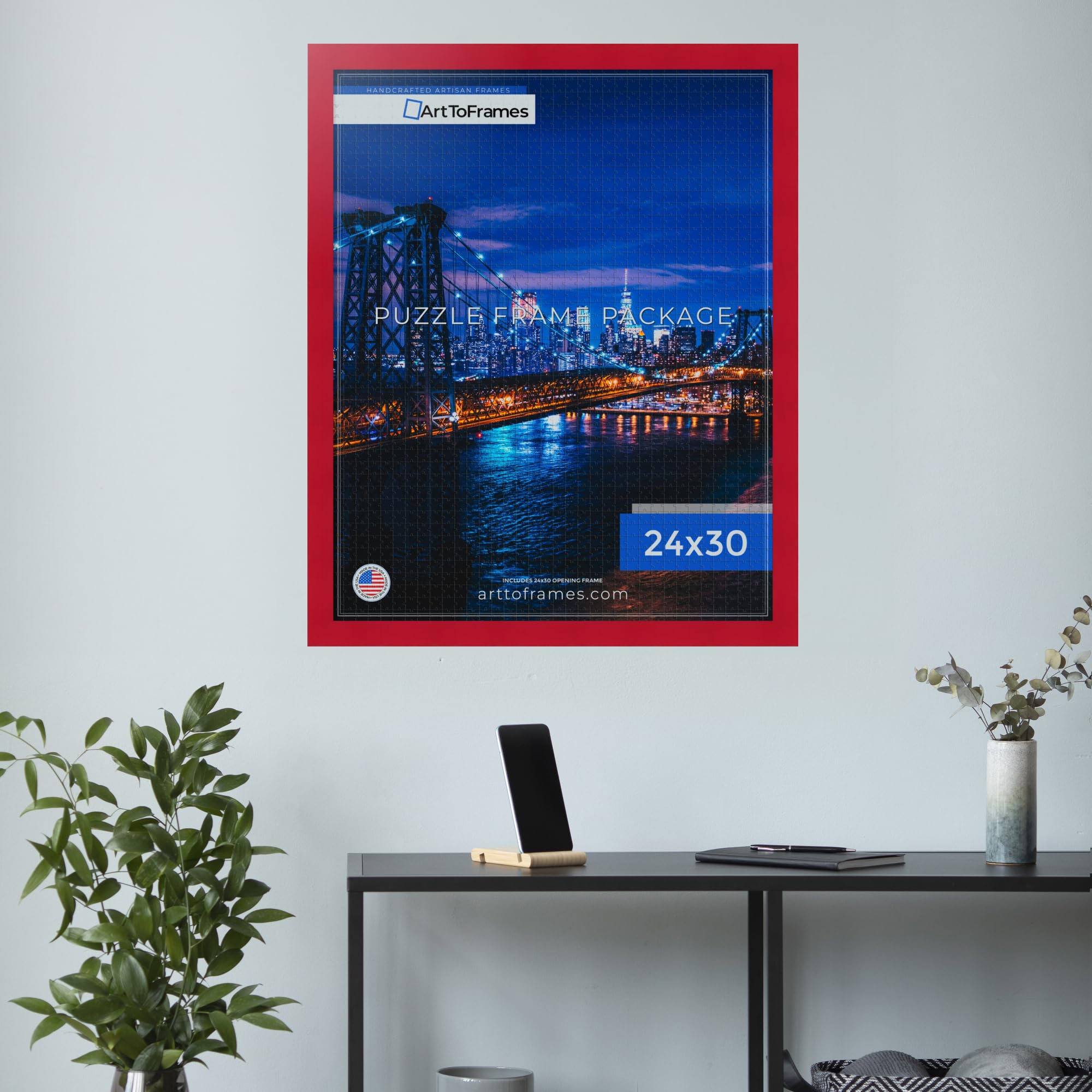 Amazon.com - ArtToFrames 24x30 INCH/61x76.2 CM Red Frame for 1000