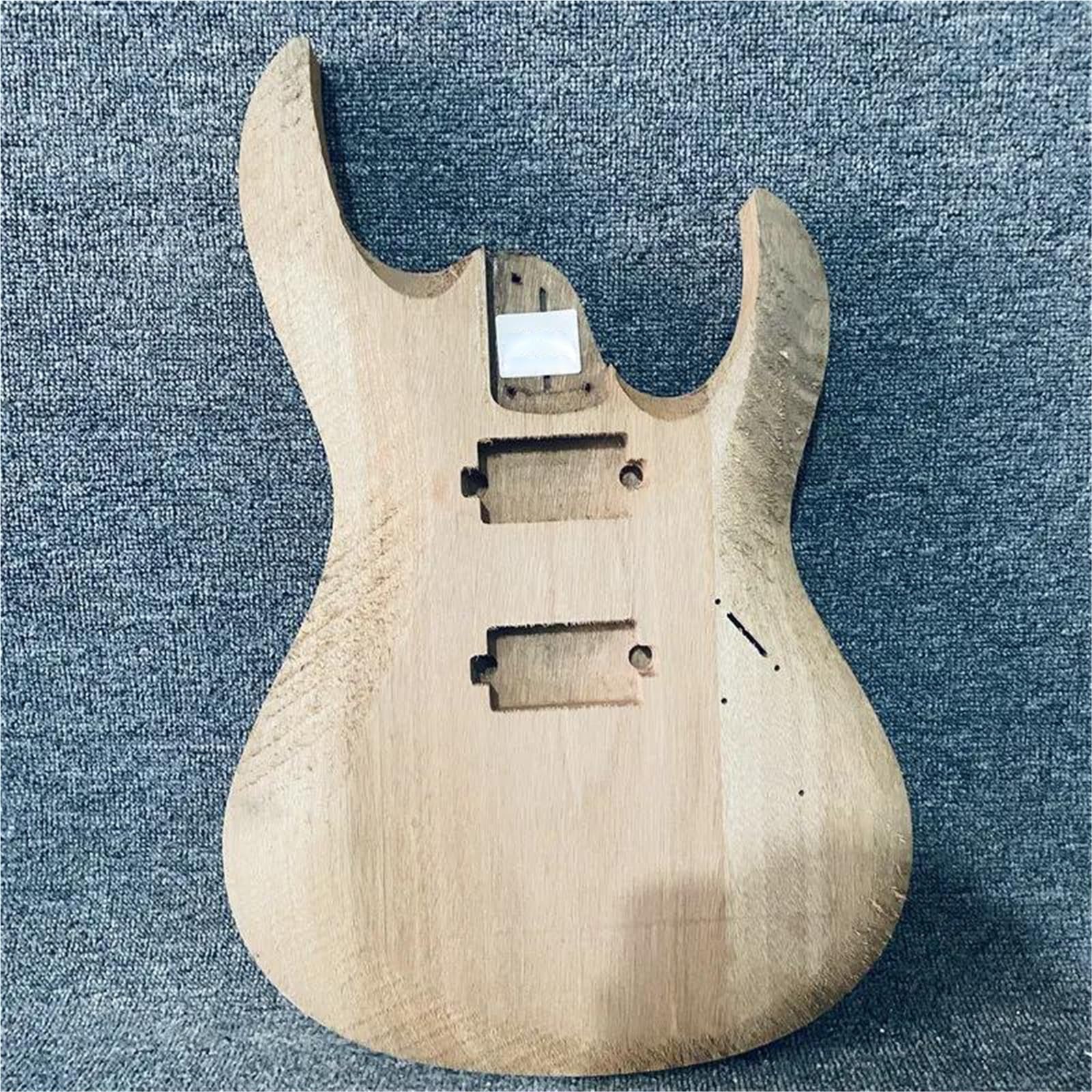 E Gitarre 6 Saiten Massivholz Korpus DIY Zubehör