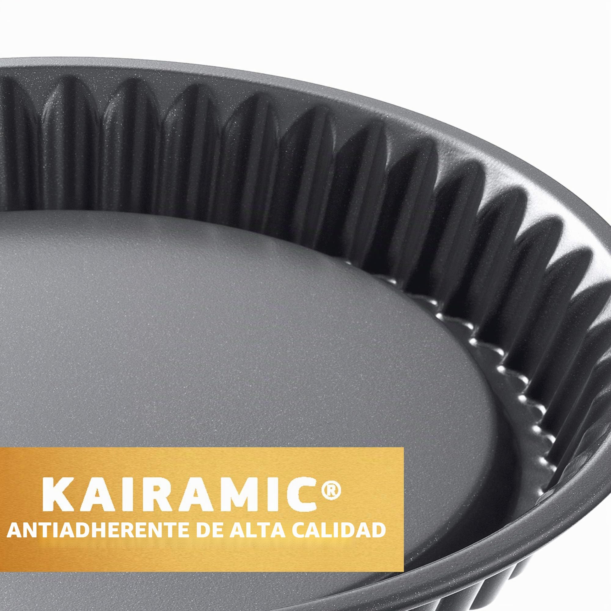 ORIGINAL KAISER La Forme Plus - Molde rectangular base desmontable antiadherente 36 x 24 cm