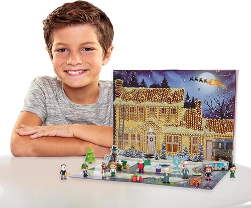 Miniatura 2 de Christmas Vacation Advent Calendar Holiday Calendar with (8) 1.5-Inch Scale Character Action Figures & Accessories, 24 Day Surprise Countdown with
