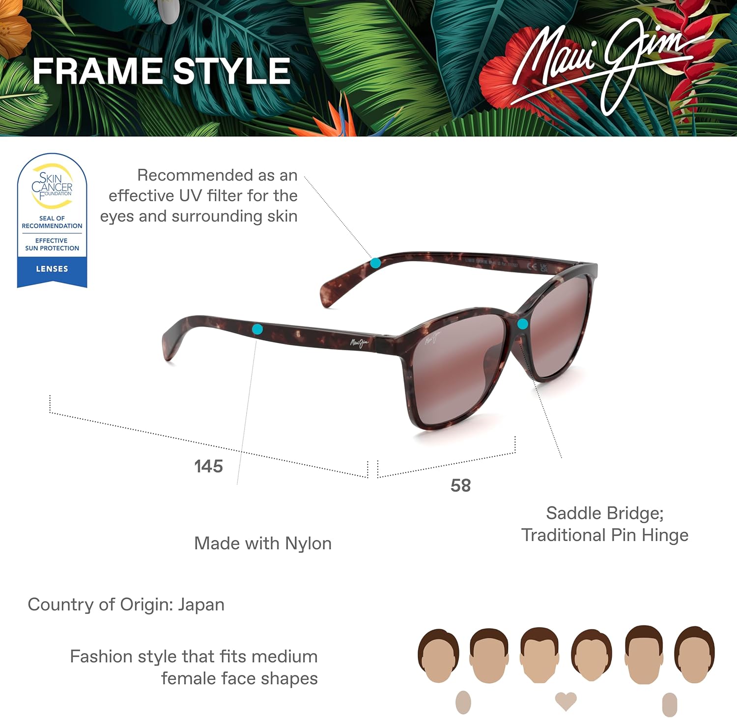 Maui Jim Polarized Women's Liquid Sunshine Fashion Sunglasses - Image 6