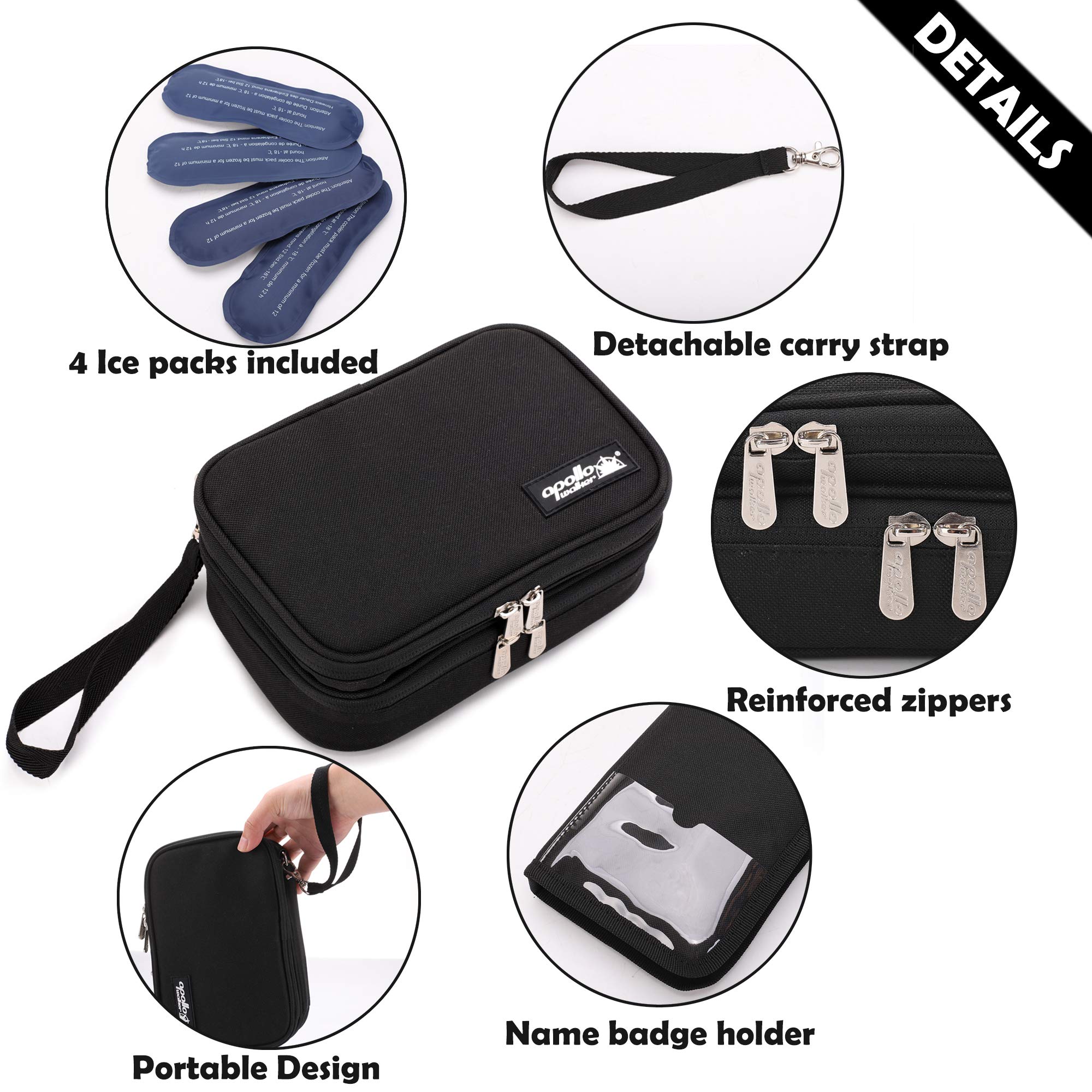 apollo walker Insulin Cooler Travel Case Medication Cooler Diabetic