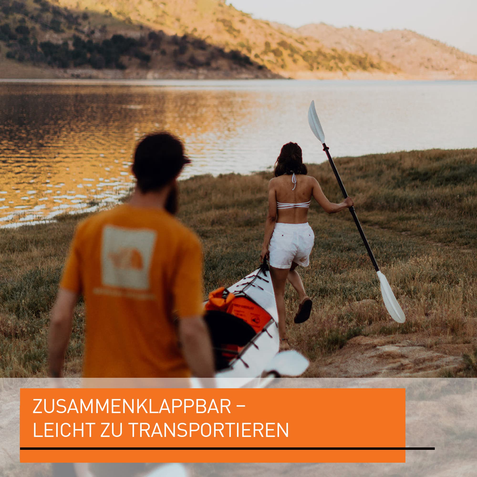 Oru Kayak Faltbares Kajak Haven TT - 1-2 Personen - Stabil, langlebig, leicht – Anfänger, Intermediär – Freizeitpaddeln auf Seen, Flüssen, Meeren – Größe (aufgebaut): 490 x 84cm, Gewicht: 18,6kg