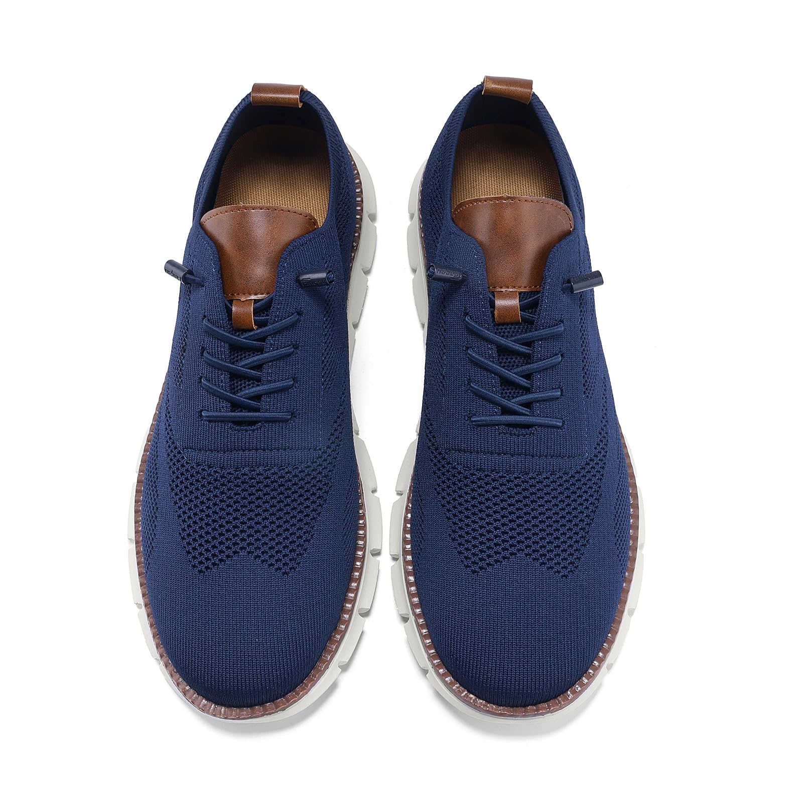 Wearbreeze - Scarpe da ginnastica Oxford da uomo, casual, leggere, con lacci, per lavoro, viaggi e spostamenti quotidiani