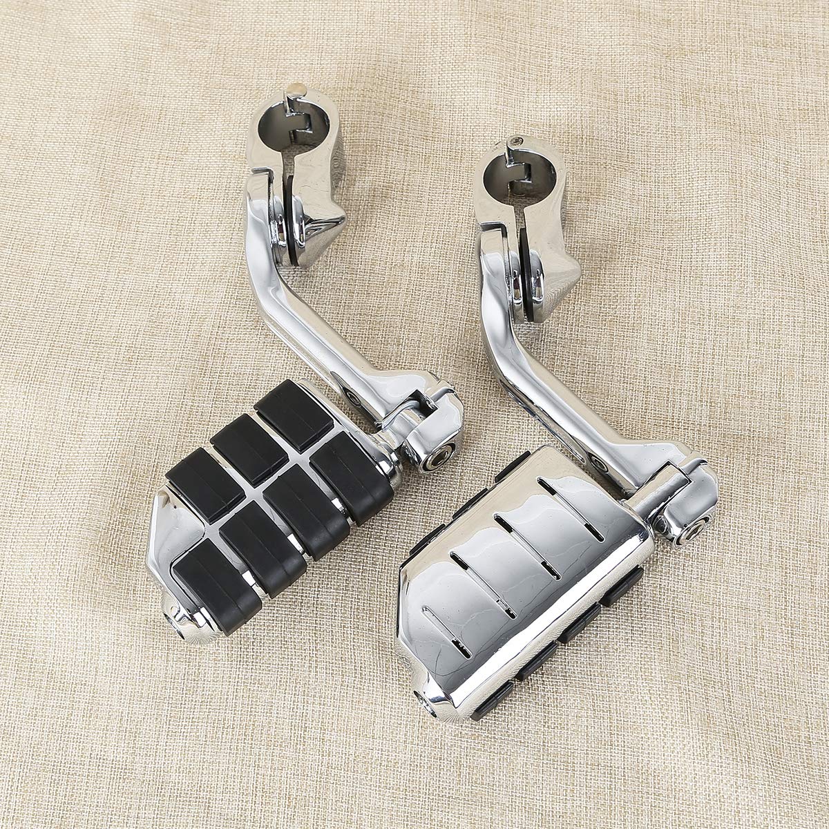 XFMT Chrome Long Highway Pegs 1-1/4