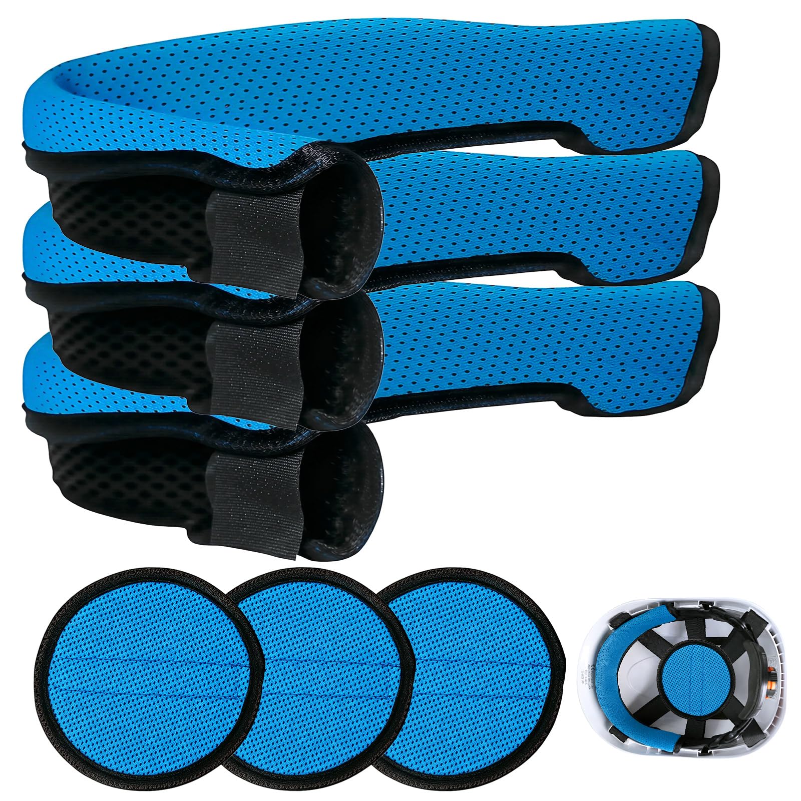 Aolamegs 3 Set Hard Hat Sweatband and Top Padding Liner Insert Replacemet