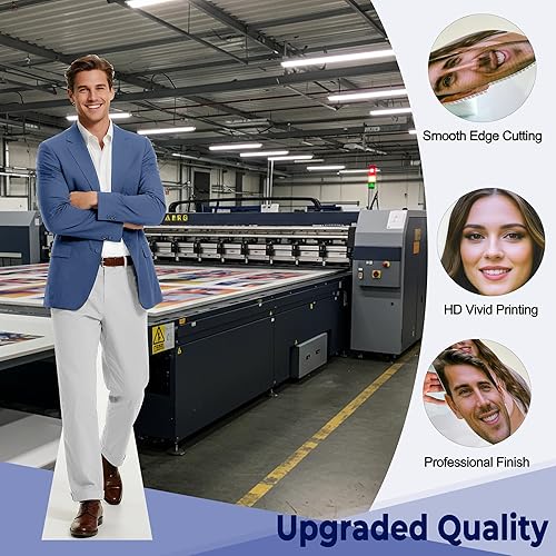 Miniatura 3 de Recorte personalizado de cartón de tamaño real – Soporte de fotos personalizado, impresión, perfecto para bodas, fiestas, cumpleaños y eventos, 1-8