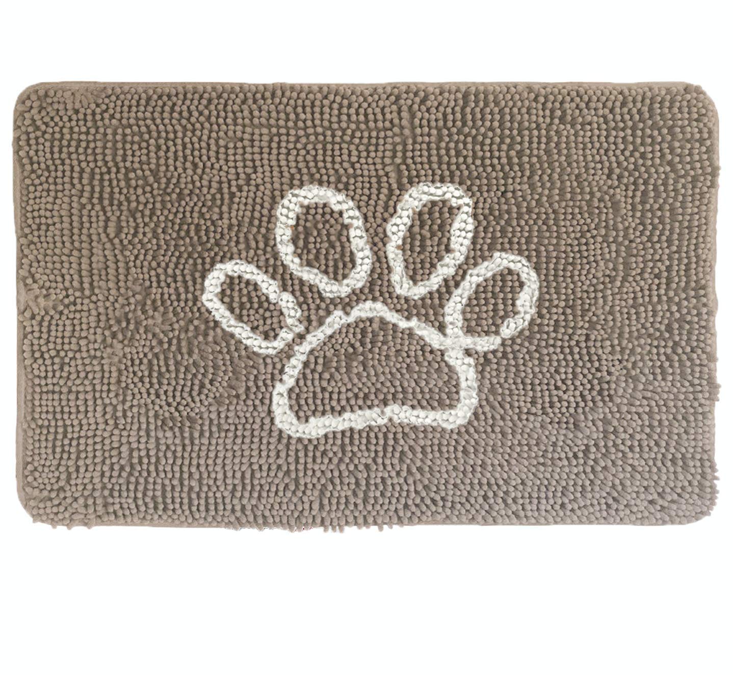 GORILLA GRIP SoakSTOPPER Dog Door Mat, Machine Wash Dry, 24x17 Beige Ivory