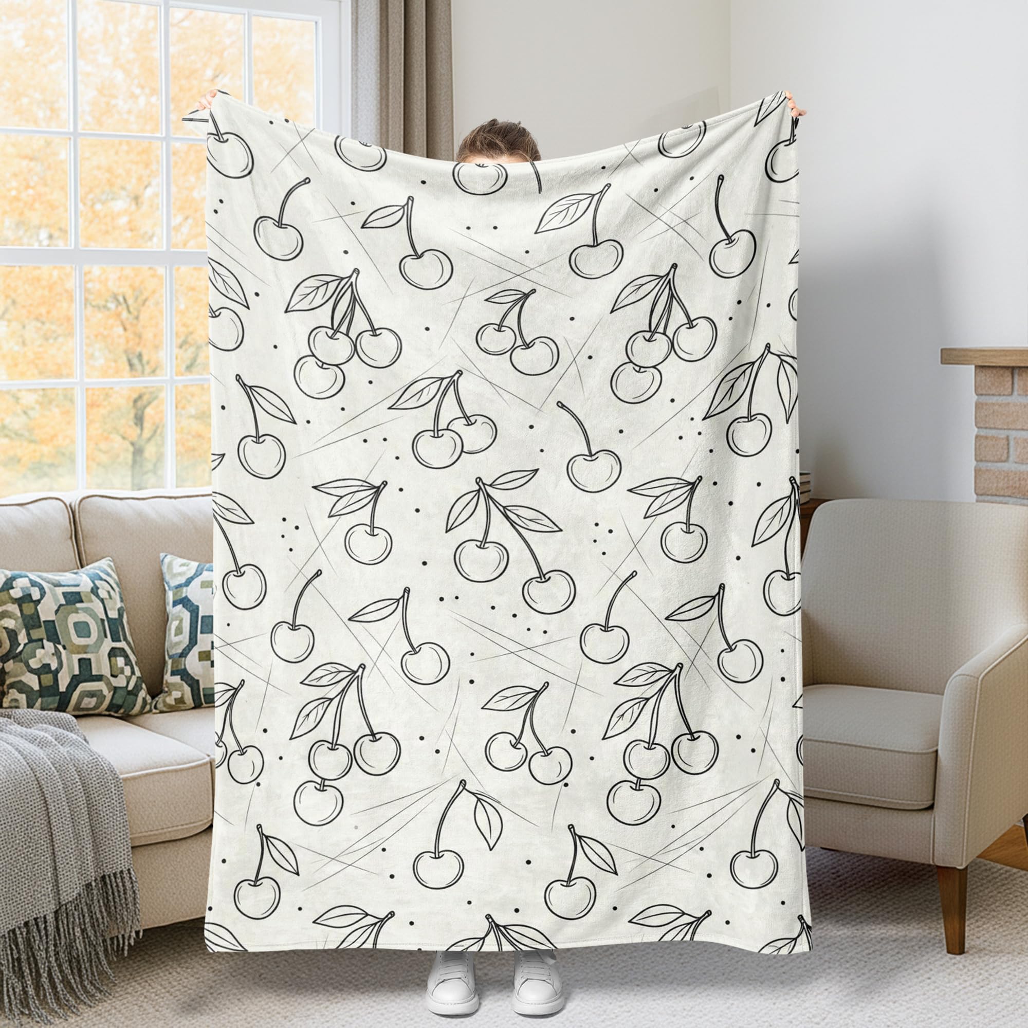Couverture polaire douce pour chaise de bureau jeté de lit moderne
