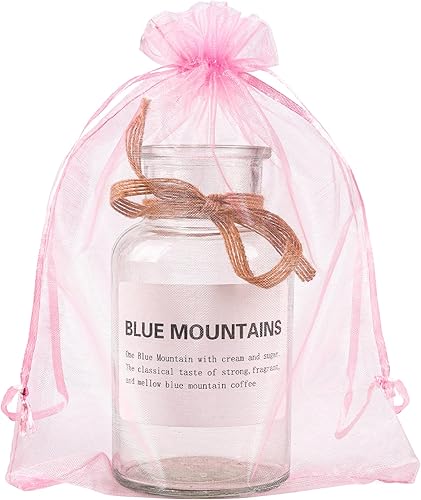Miniatura 16 de YunKo 50 bolsas de organza de 6 x 9 pulgadas con cordón para regalo, joyería de malla, bolsa de protección de frutas, bolsa de organza transparente