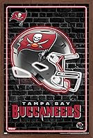 Vista 14 de Trends International NFL Tampa Bay Buccaneers - Póster de pared con casco neón 23, 34 pulgadas de largo x 22.4 pulgadas, versión premium sin marco