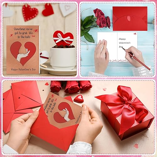 Miniatura 6 de FLYAB Divertida tarjeta de San Valentín para ella y él, tarjeta traviesa del día de San Valentín para marido, esposa, novio, novia, tarjeta de feliz