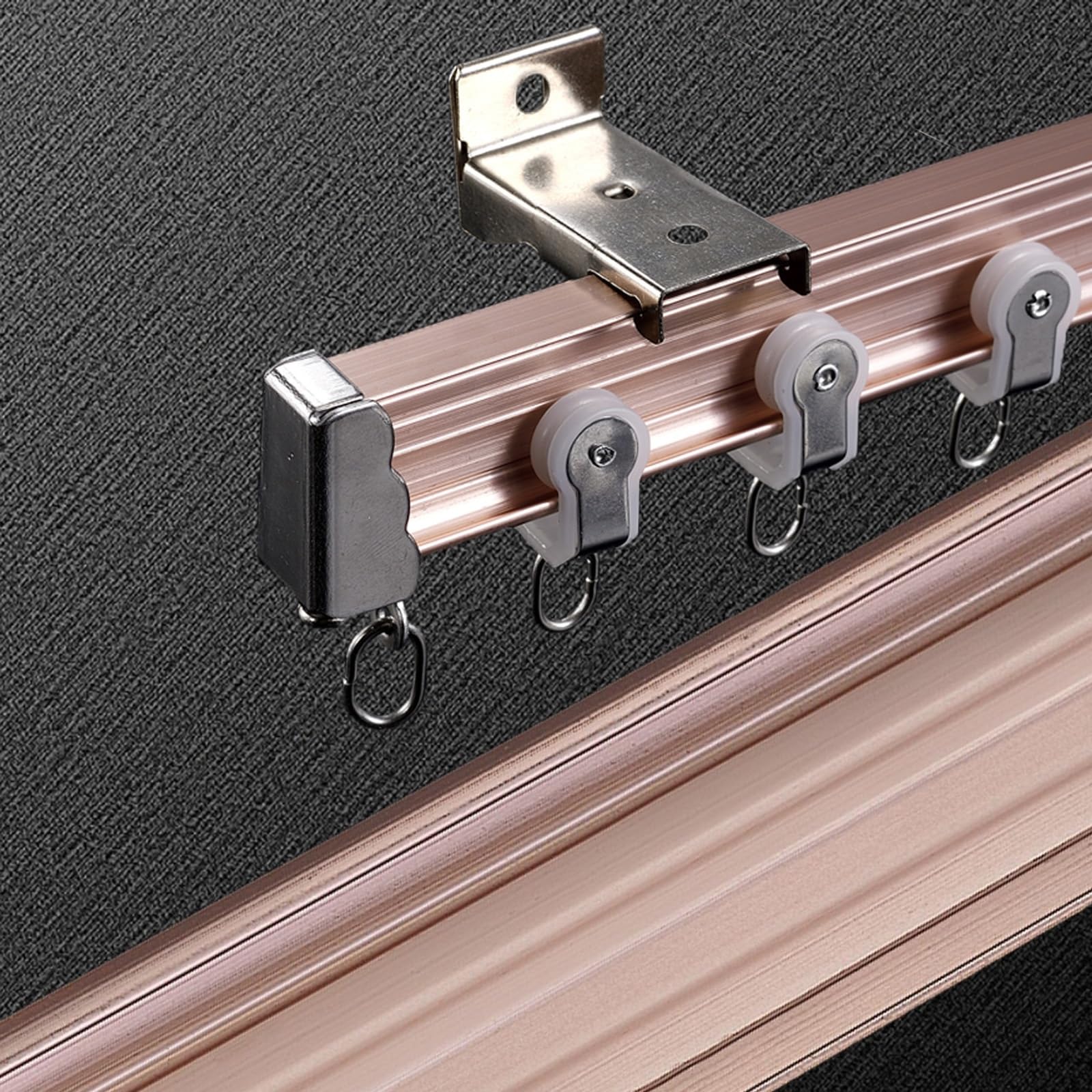 Rieles curvados de aluminio para techo y pared Ele Rose d h de 1 a 4 metros