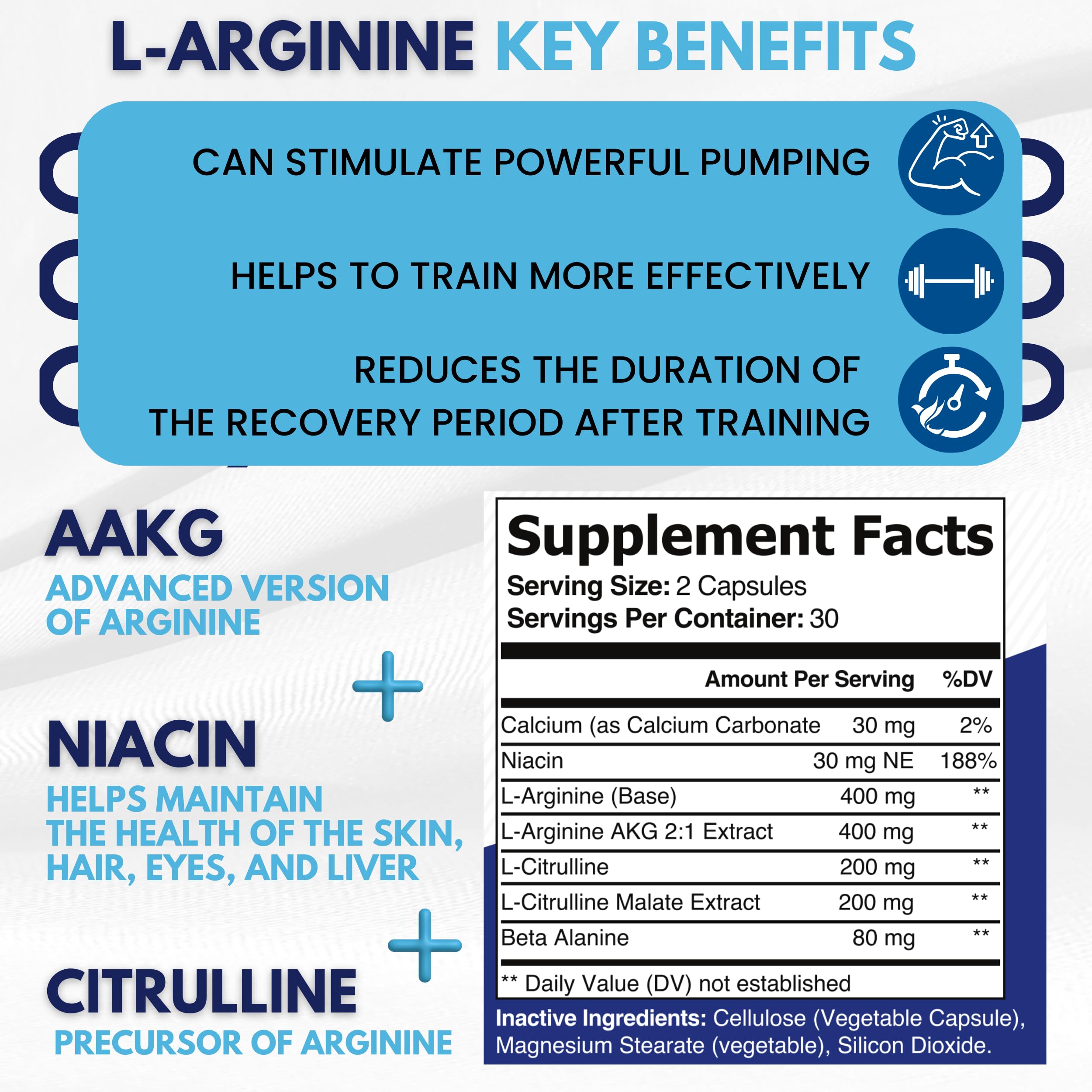 propionyl l carnitine l arginine and niacin Amazon.com: healblend L-Arginine Plus: Calcium, Niacin, L-Arginine Blend, L-Citrulline  Complex & Beta Alanine