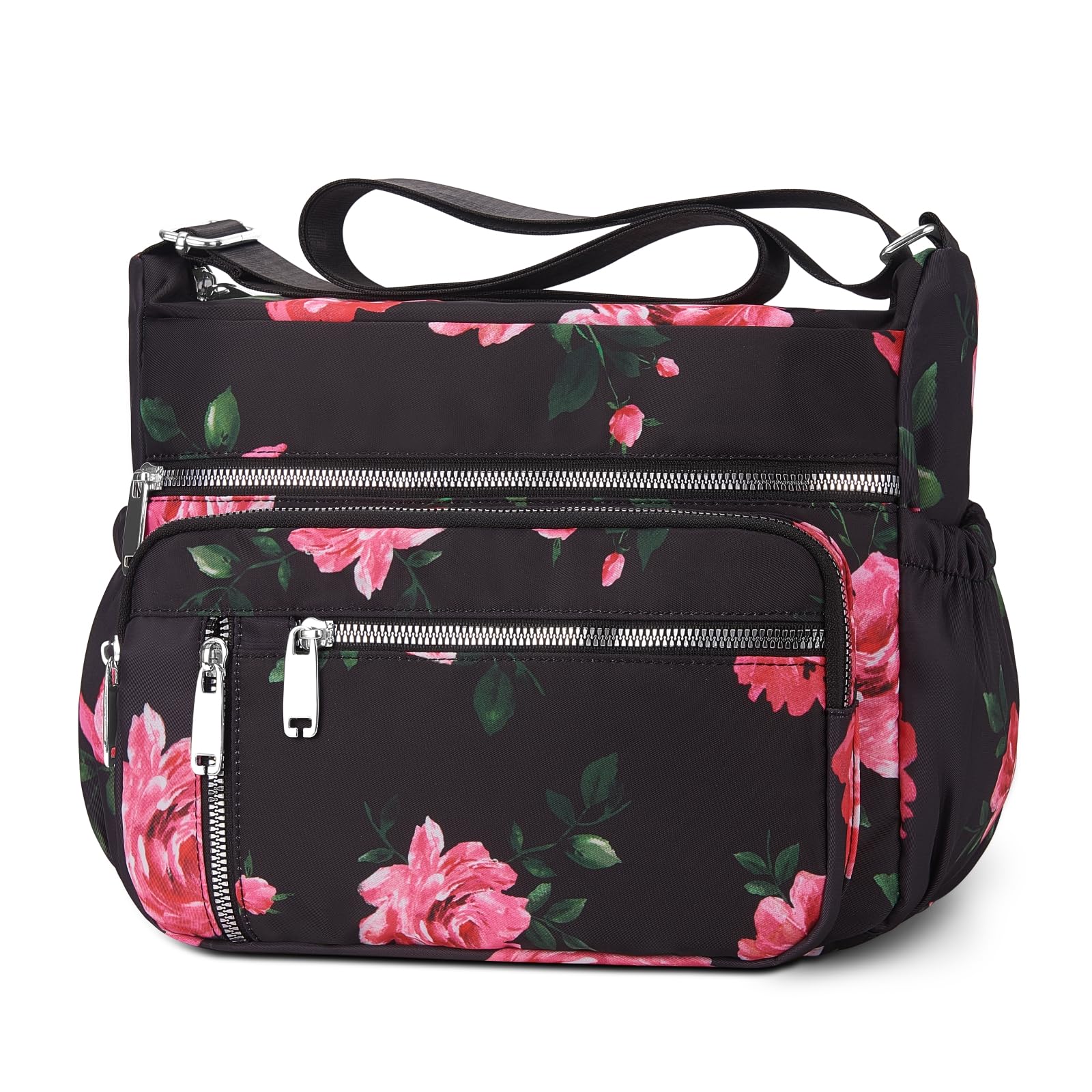 NPBAG Crossbody Bag for Women, Shoulder Purse Handbag Messenger Bag, Trendy Pocketbooks, Waterproof and Multi-Pockets